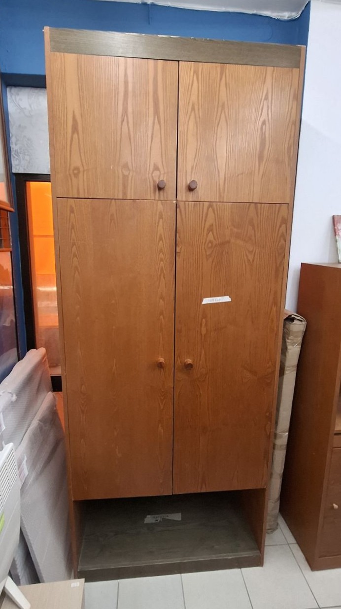 Ντουλάπα Δίφυλλη 100x60x250εκ (953/19)