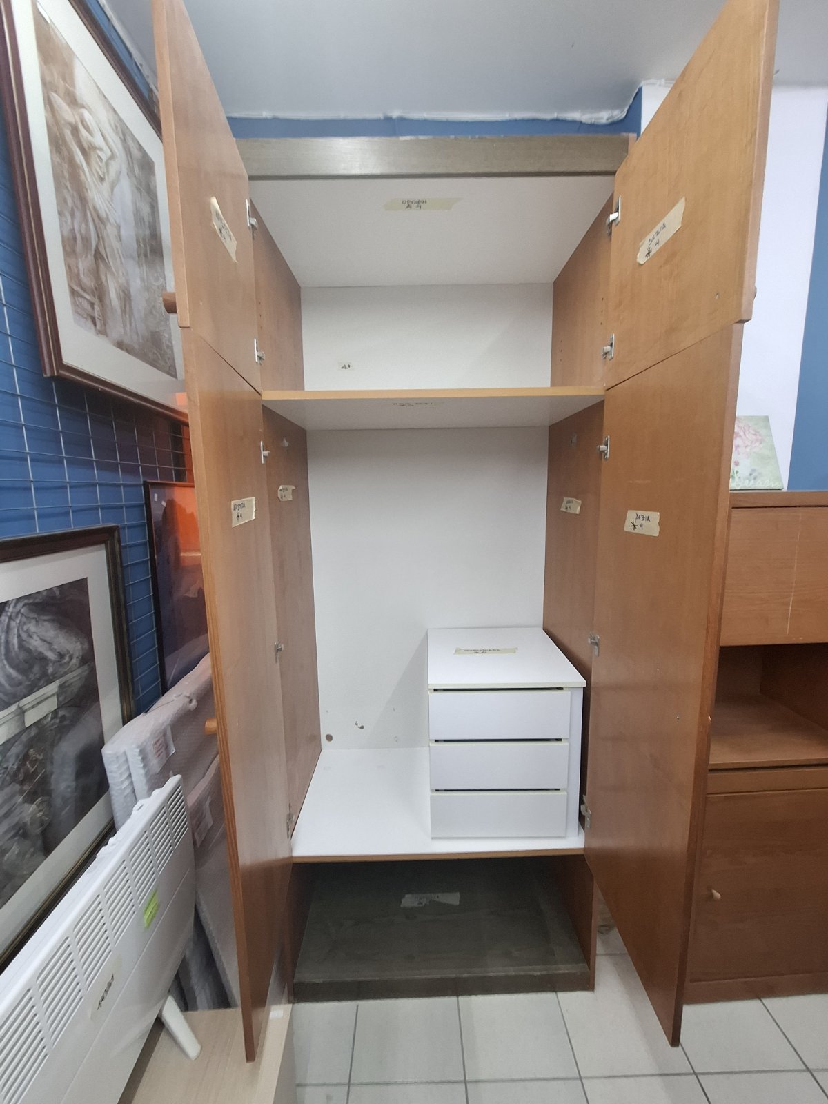 Ντουλάπα Δίφυλλη 100x60x250εκ (953/19) - Image 2