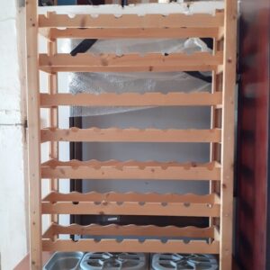 Ξύλινο Σταντ Κρασιών 85x32x118εκ (1125/17)