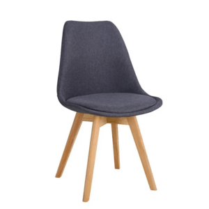 Καρέκλα Gaston Υφασμάτινη Ανθρακί (500/2042)