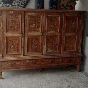 Σκαλιστό Έπιπλο Ντουλάπα 220x55x165εκ (969/4)