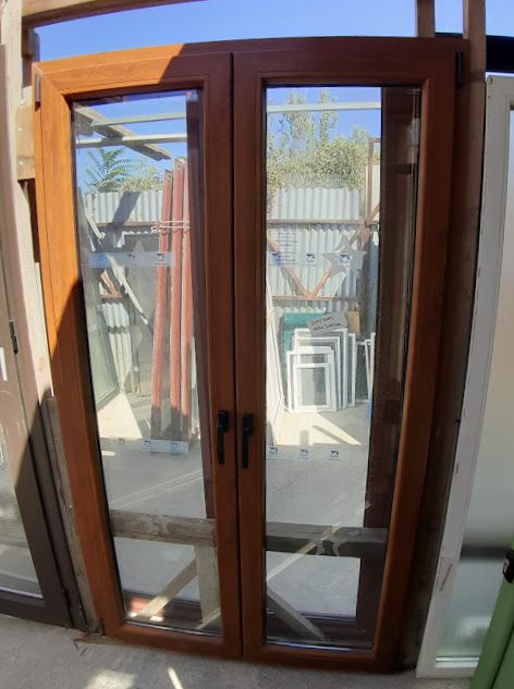 Μπαλκονόπορτες Δίφυλλες PVC 123x210εκ (500/2115)