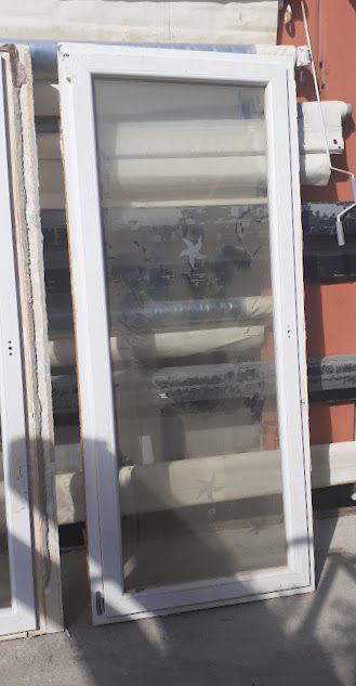 Μπαλκονόπορτες PVC Μονόφυλλες 112x213εκ (500/2123)