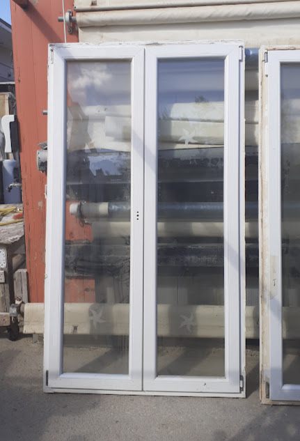 Μπαλκονόπορτες PVC Δίφυλλες 124x217εκ (500/2124)