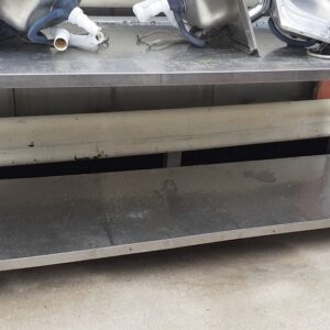 Τραπέζι Ίνοξ 200x70x85εκ (1086/92)