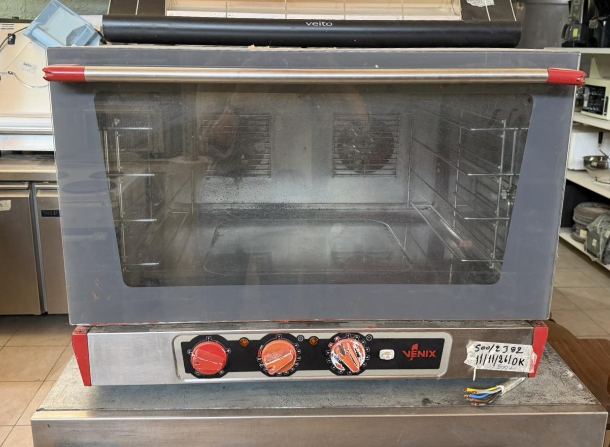 Επαγγελματικός Φούρνος Αερόθερμος Venix T04MPG με Grill & Υγρασία. Μεταχειρισμένο προϊόν.(500/2382)